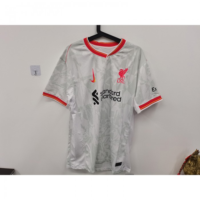 STOCK CLEARANCE [SIZE XL] 24/25 Liverpool Second Away White Jersey Version Short Sleeve-4775488