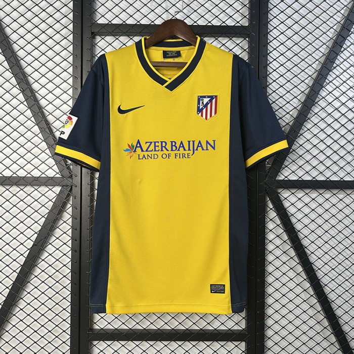 Retro 13/14 Atletico Madrid Away Yellow Jersey Version Short Sleeve-4384293