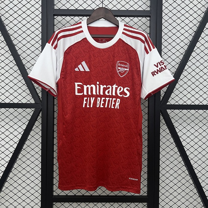 25/26 Arsenal Home Red White Jersey Version Short Sleeve-7833946