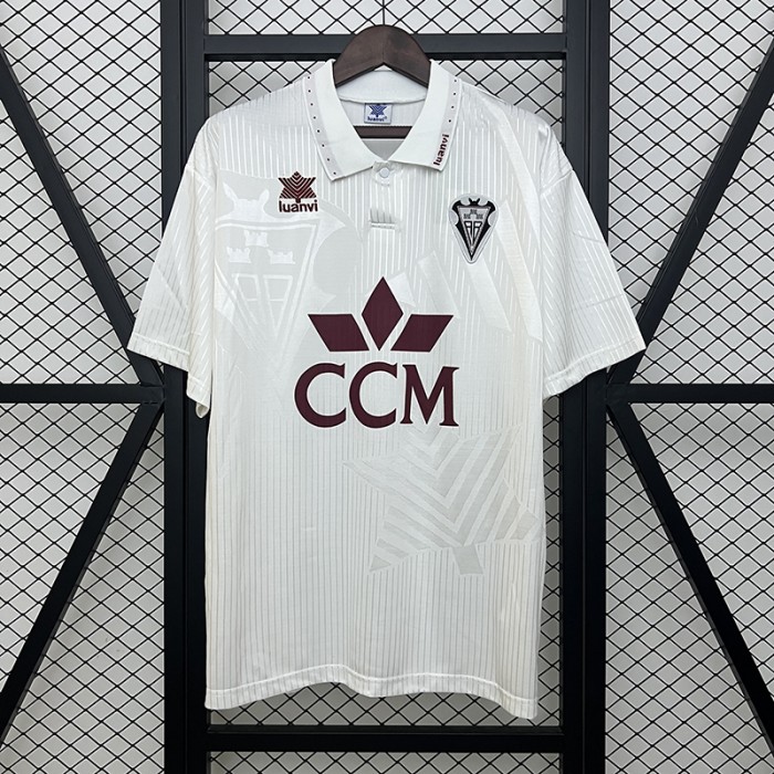 Retro 95/96 Albacete Home White Jersey Version Short Sleeve-890769