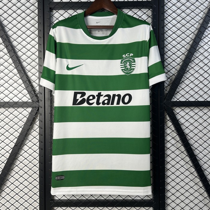 25/26 Lisbon Home Green White Jersey Version Short Sleeve-8728849