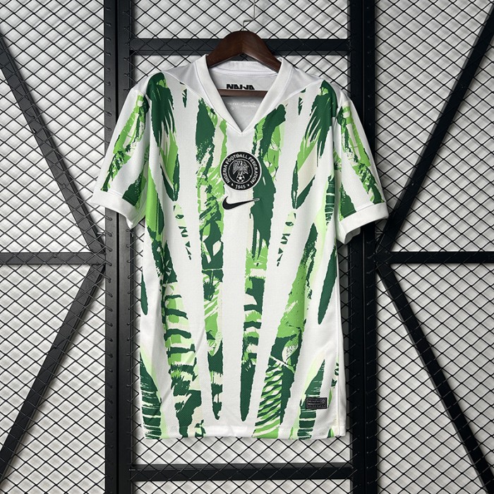 2025 Nigeria Home Green White Jersey Version Short Sleeve-9751234