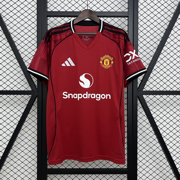 25/26 Manchester United M-U Home Red Jersey Version Short Sleeve-6858710