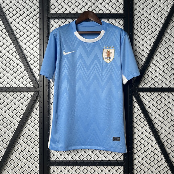 2025 Uruguay Home Blue Jersey Version Short Sleeve-9695073