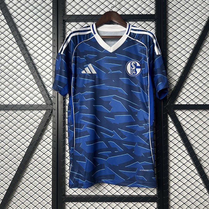 25/26 Schalke 04 Home Blue Jersey Version Short Sleeve-2336063