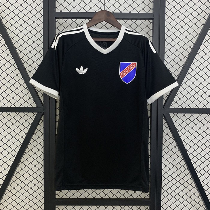 25/26 Colo Colo 100th Anniversary Black Jersey Version Short Sleeve-9610933
