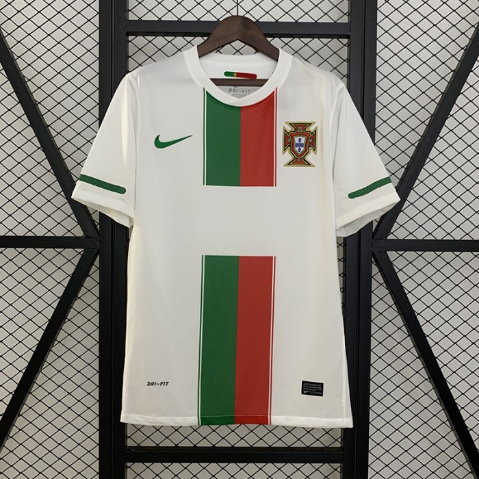 Retro 2010 Portugal Away White Jersey Version Short Sleeve-4107235