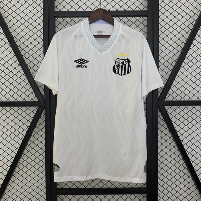 25/26 Santos Laguna Home White Jersey Version Short Sleeve-8308321