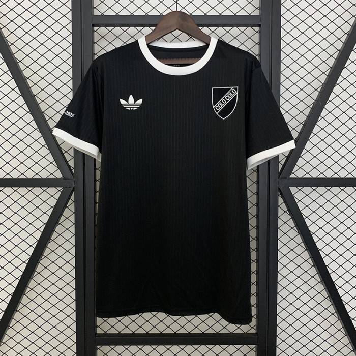 25/26 Colo Colo 100th Anniversary Black Jersey Version Short Sleeve-8157967