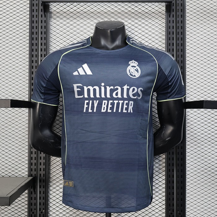 25/26 Real Madrid Away Navy Blue Jersey Version Short Sleeve (Player Version)-4626127