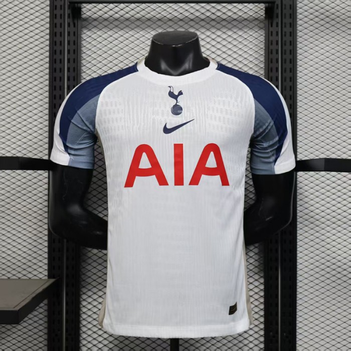 25/26 Tottenham Hotspur Home White Blue Jersey Version Short Sleeve (Player Version)-9400698