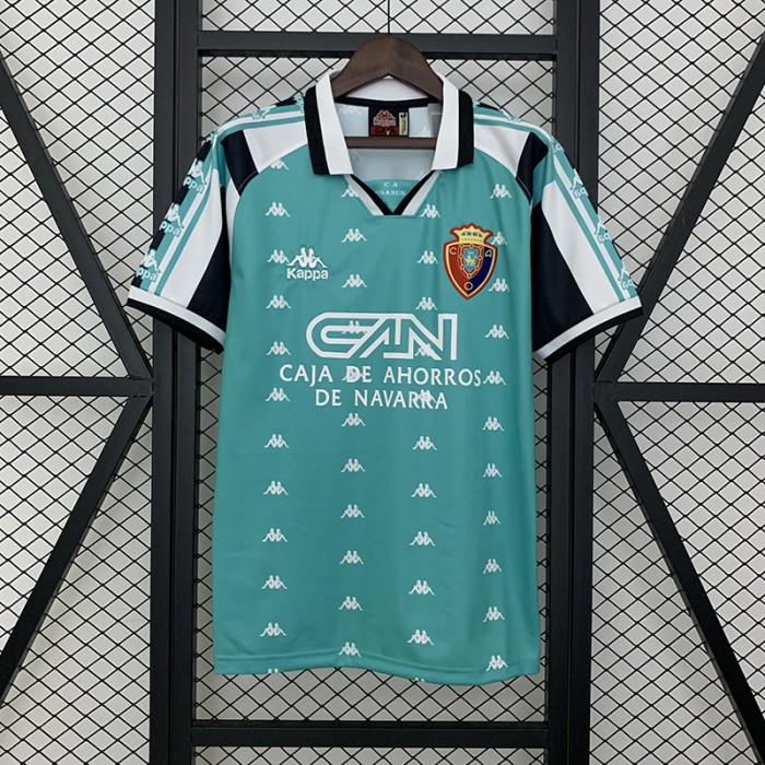 Retro 95/97 Osasuna Away Green Jersey Version Short Sleeve-7004581