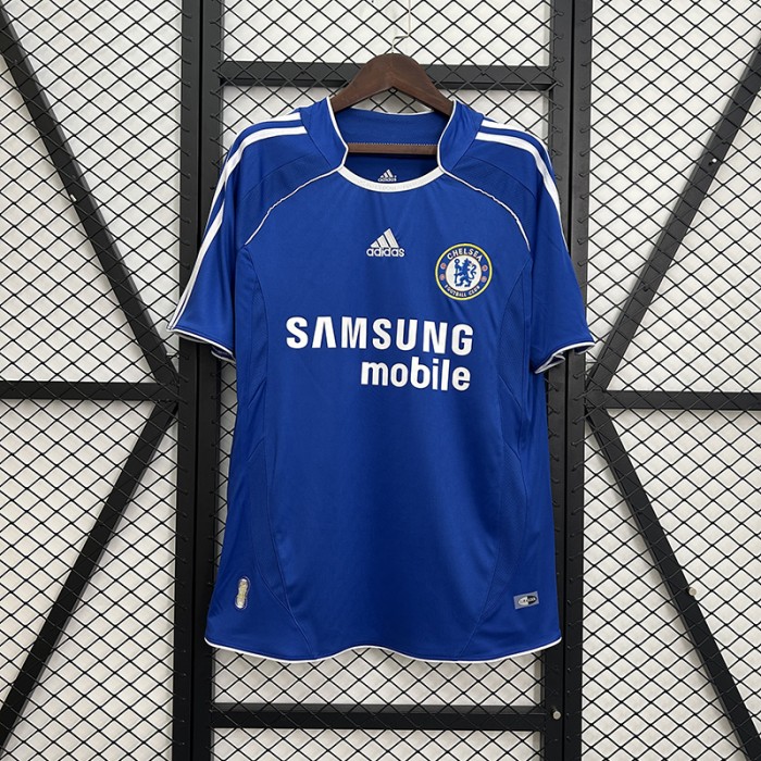 Retro 06/07 Chelsea Home Blue Jersey Version Short Sleeve-9419118