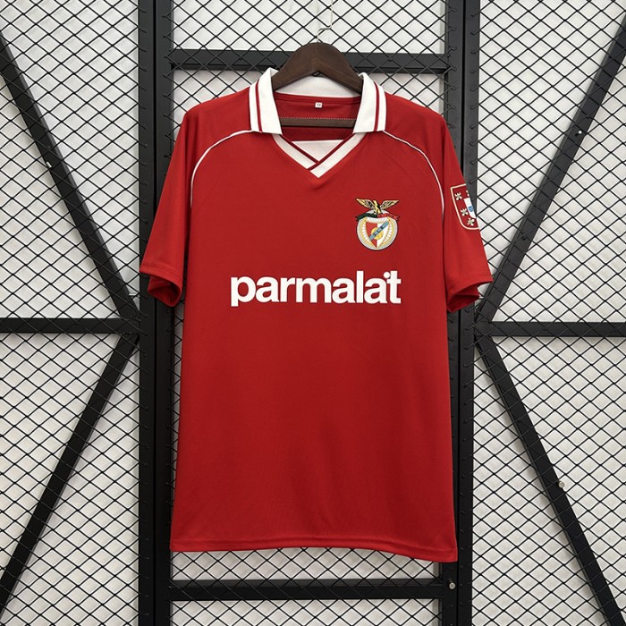 Retro 94/95 Benfica Home Red Jersey Version Short Sleeve-1751166