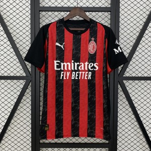 25/26 AC Milan Home Red Black Jersey Version Short Sleeve-2668655