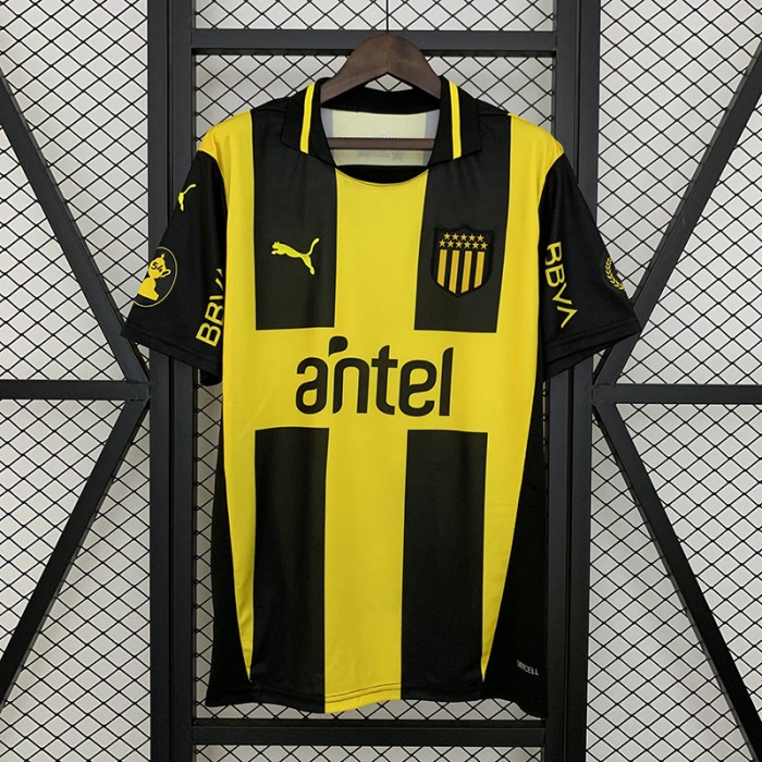 25/26 Peñarol Home Black Yellow Jersey Version Short Sleeve-3479591