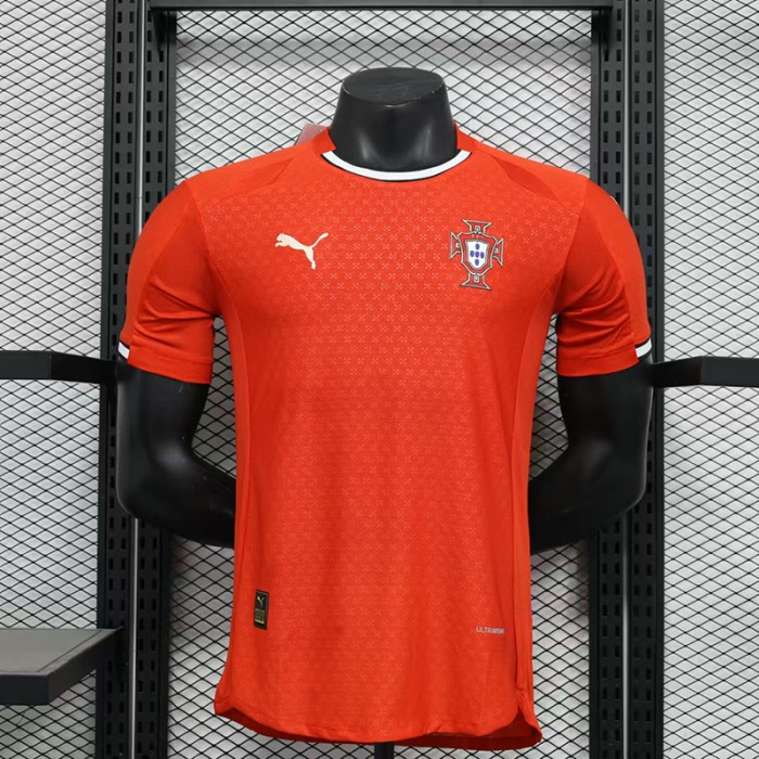 2025 Portugal Home Red Jersey Version Short Sleeve (Player Version)-978011