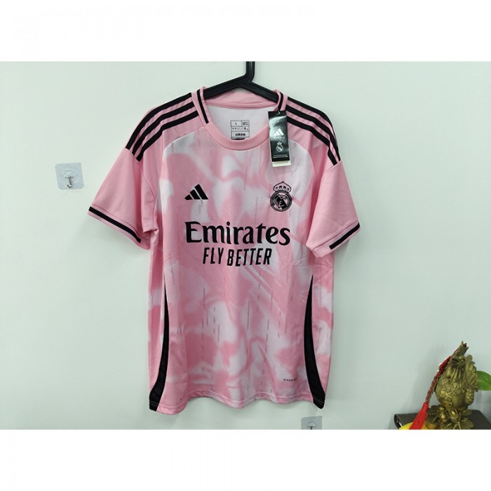 STOCK CLEARANCE [SIZE L] 24/25 Real Madrid Special Edition Pink Jersey Version Short Sleeve-1651143