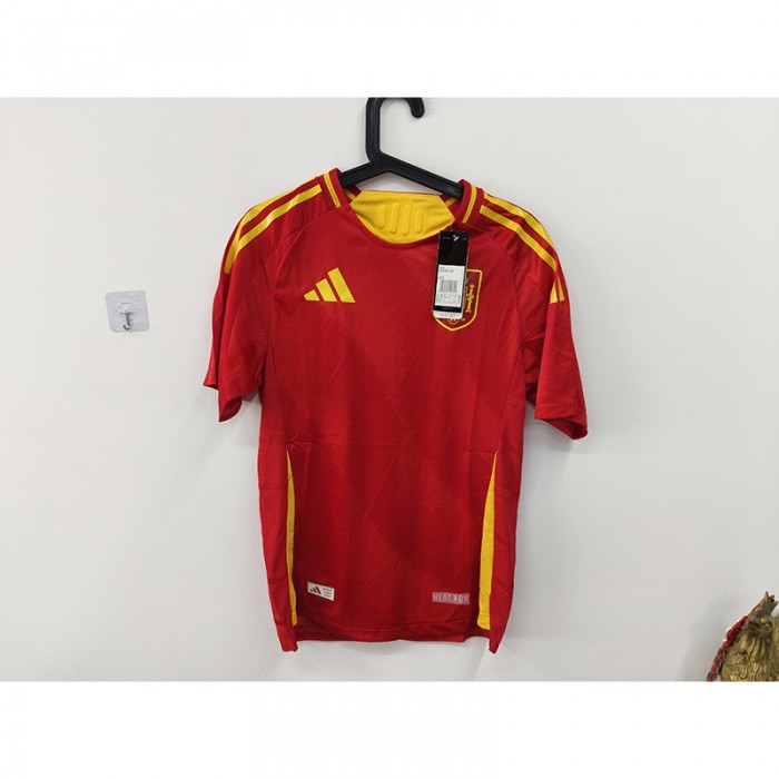 STOCK CLEARANCE [SIZE S] 2024 Spain Home Red Jersey Version Short Sleeve-5899566