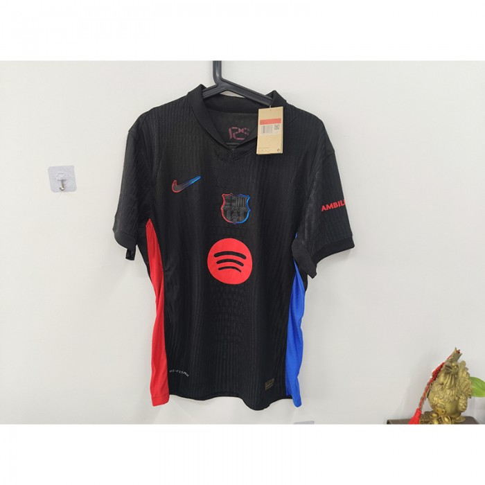 STOCK CLEARANCE [SIZE L] 24/25 Barcelona Away Black Jersey Version Short Sleeve-1033042
