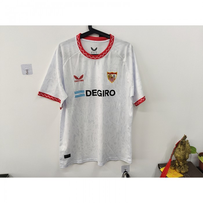 STOCK CLEARANCE [SIZE XL] 24/25 Sevilla Home White Jersey Version Short Sleeve-5969230