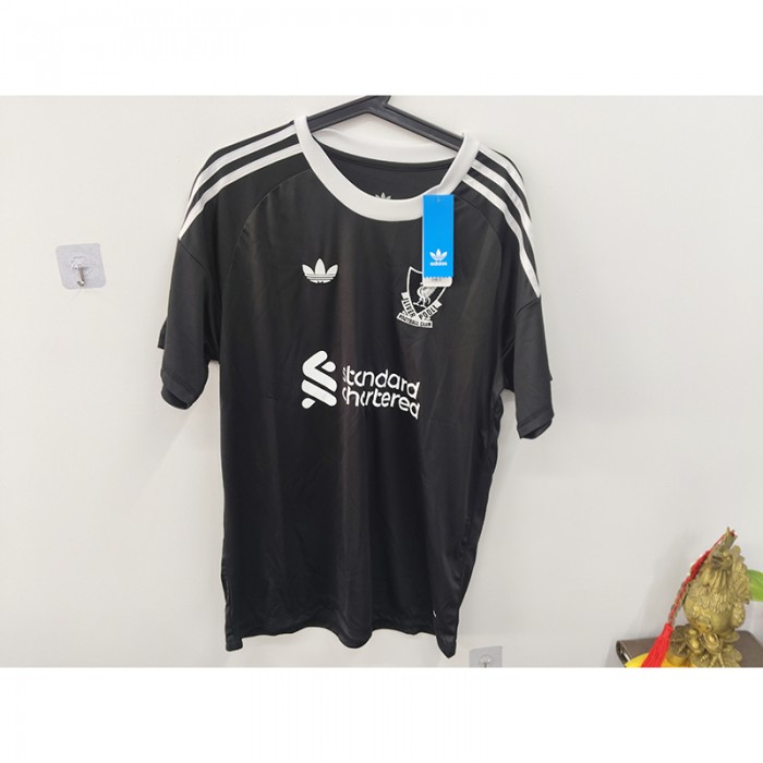 STOCK CLEARANCE [SIZE L] 24/25 Liverpool Special Edition Black Jersey Version Short Sleeve-5187576