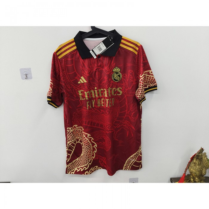 STOCK CLEARANCE [SIZE L] 24/25 Real Madrid Special Edition Red Jersey Version Short Sleeve-7389942