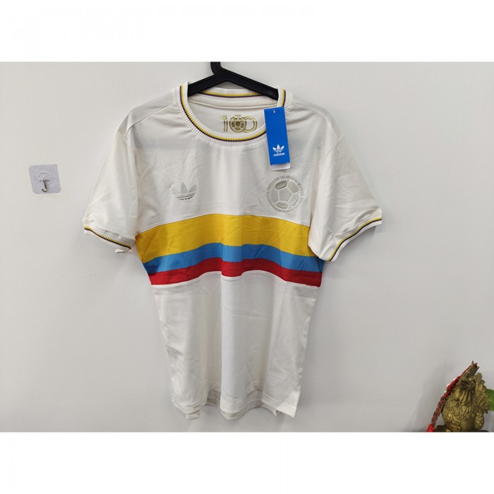STOCK CLEARANCE [SIZE S] 2024 Colombia Special Edition White Jersey Version Short Sleeve-3412349