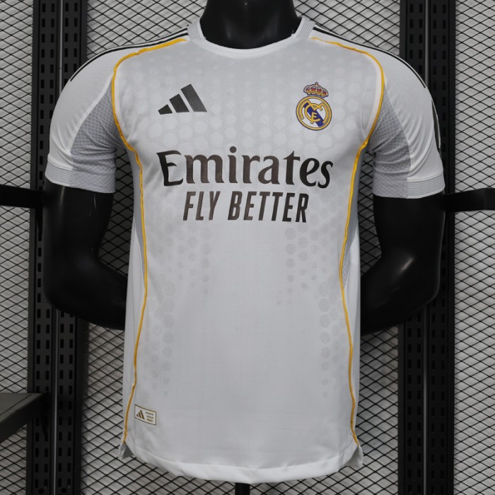 25/26 Real Madrid Home White Jersey Version Short Sleeve (Player Version)-8844068