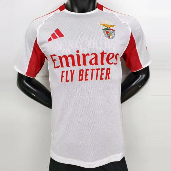25/26 Benfica Away White Jersey Version Short Sleeve (Player Version)-7620121