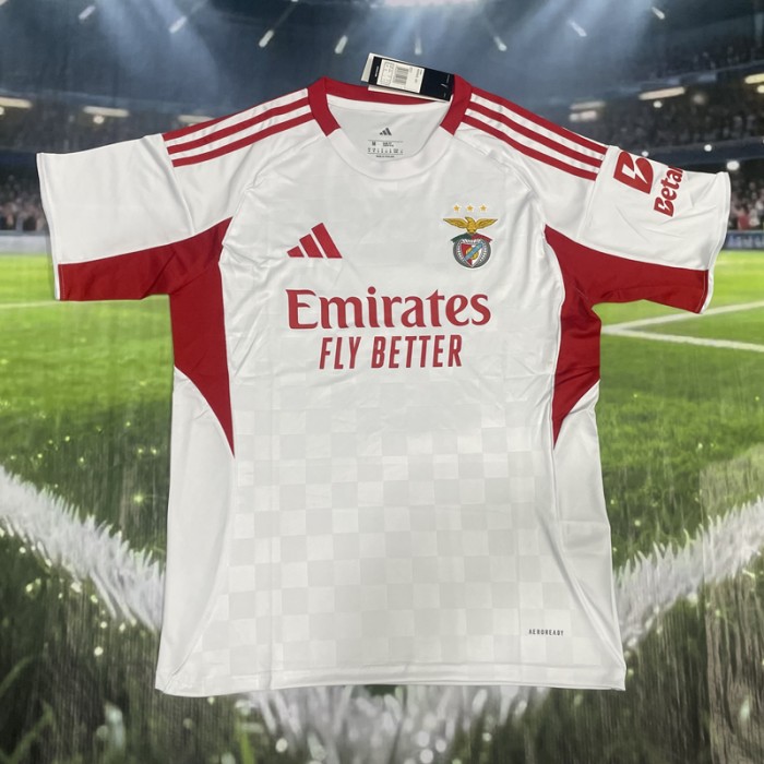 25/26 Benfica Away White Jersey Version Short Sleeve-6503371