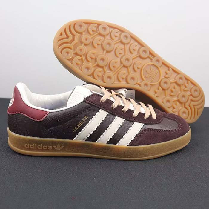 GAZELLE Running Shoes-Brown/White-2360806