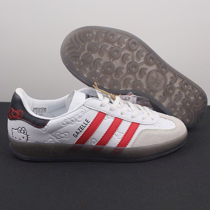 GAZELLE Running Shoes-White/Red-4897033