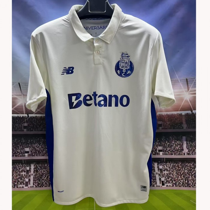 25/26 PORTO Second Away White Jersey Kit Short Sleeve-1348156