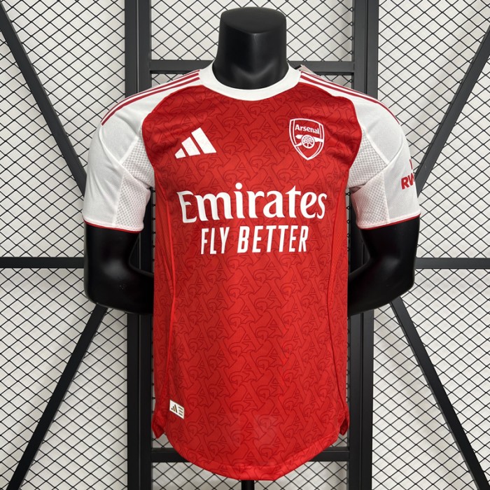 25/26 Arsenal Home Red White Jersey Version Short Sleeve (Player Version)-8740832