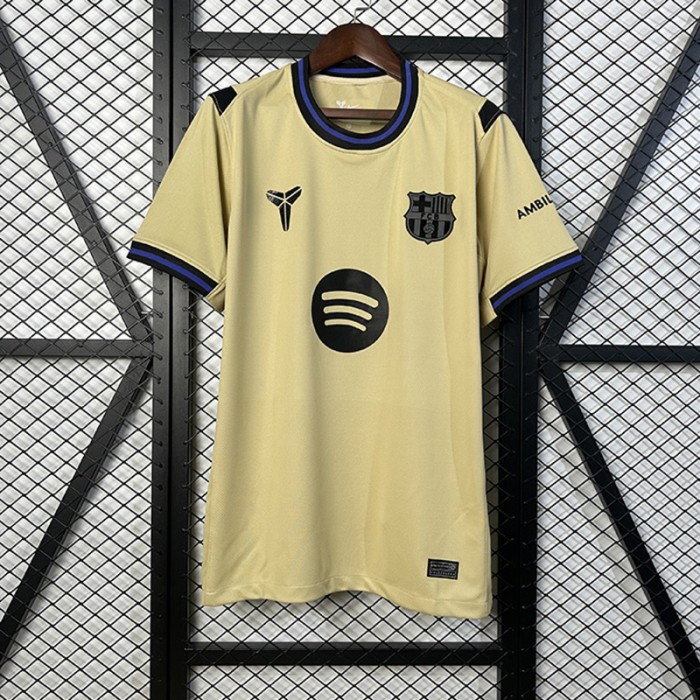 25/26 Barcelona Away Khaki Jersey Version Short Sleeve-5596994