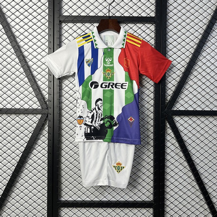 25/26 Kids Real Betis Special Edition Kids Jersey Kit Short Sleeve (Shirt + Short)-9295008