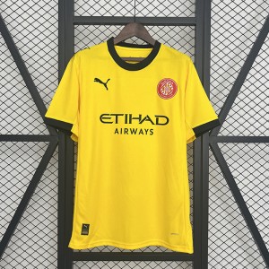 25/26 Girona Away Yellow Jersey Version Short Sleeve-270844