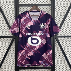 25/26 Lille OSC Away Purple Pink Jersey Version Short Sleeve-2212662