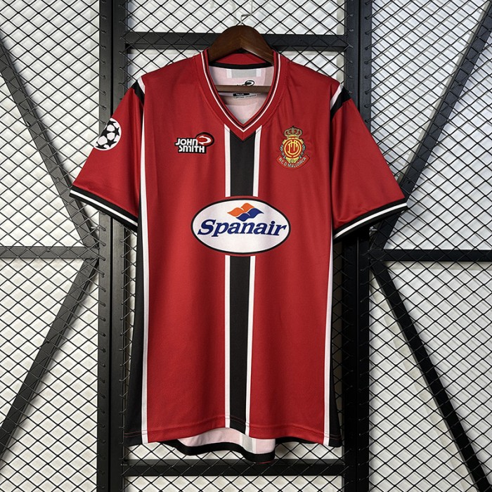 Retro 01/02 Mallorca Home Red Jersey Version Short Sleeve-3242029