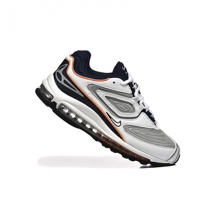 Air Max 98 Running Shoes-White/Gray-638669