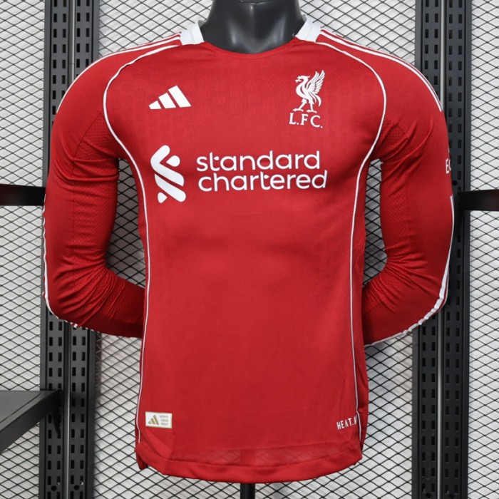 25/26 Liverpool Home Red Jersey Version Long Sleeve (Player Version)-4291708