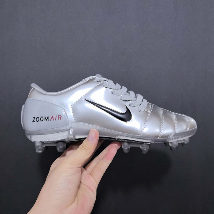 T90 FG Soccer Shoes-Silver/Red-2883245