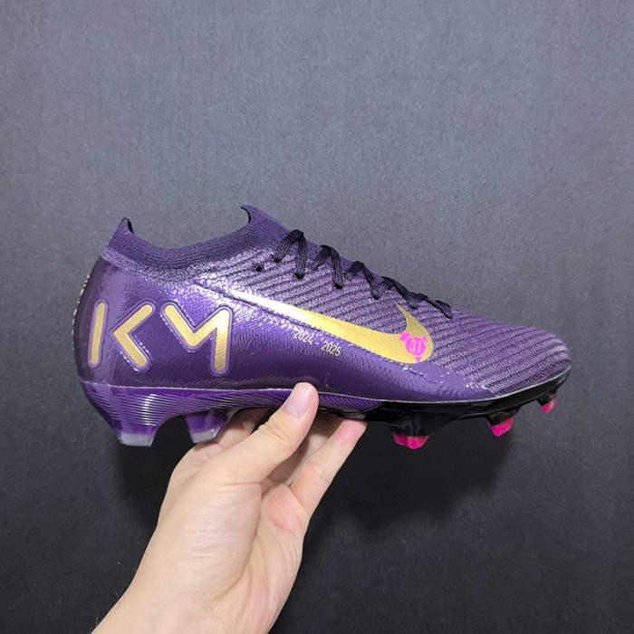 Air Zoom Mercurial Vapor XV Elite SG Soccer Shoes-Purple/Gold-567289