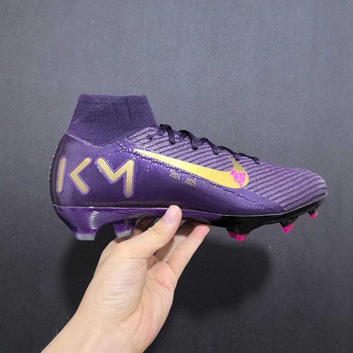 Air Zoom Mercurial Vapor XV Elite FG Soccer Shoes-Purple/Gold-8275908