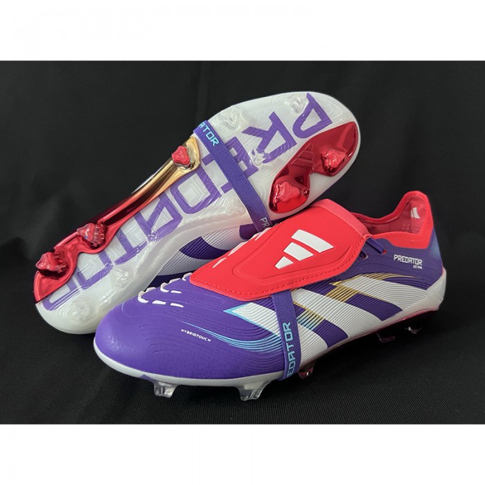 PREDATOR ACCURACY FG BOOTS FG Soccer Shoes-White/Purple-2950066