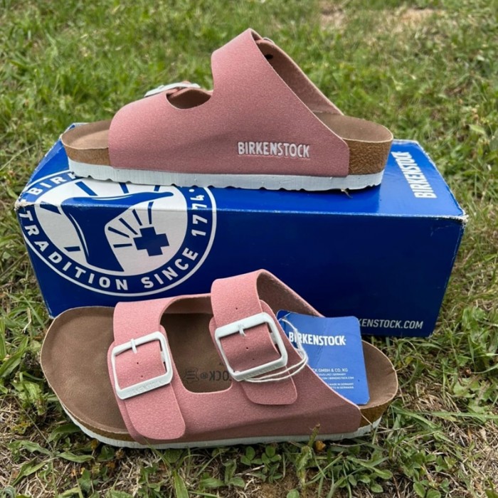 Birkenstock Women Slippers -Pink/Brown-5204295