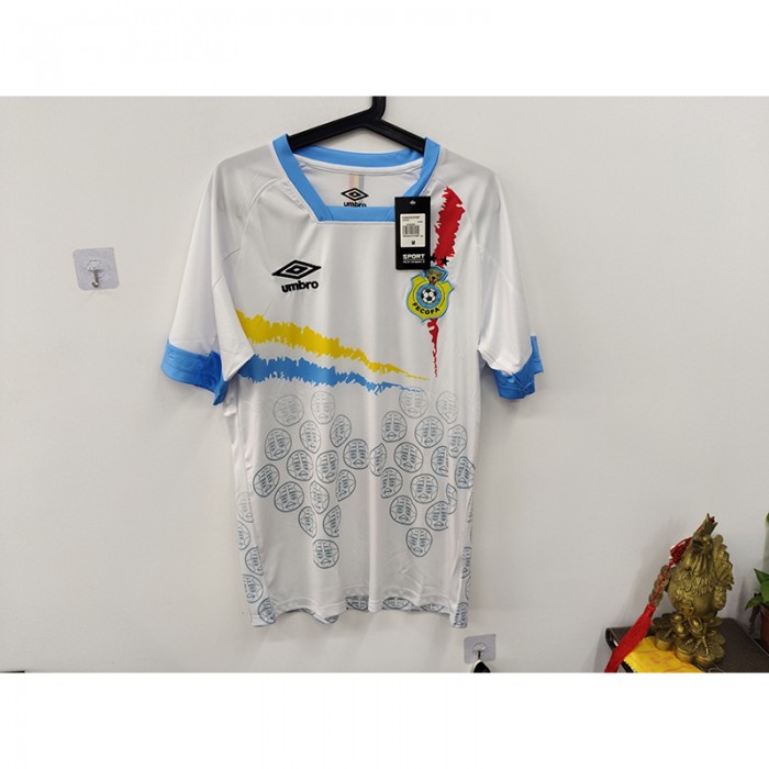 STOCK CLEARANCE [SIZE M] 2024 Democratic Republic of the Congo Away White Jersey Version Short Sleeve-6051812