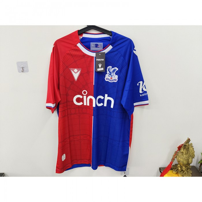STOCK CLEARANCE [SIZE XXL] 23/24 Crystal Palace Home Blue Jersey Version Short Sleeve-6716617