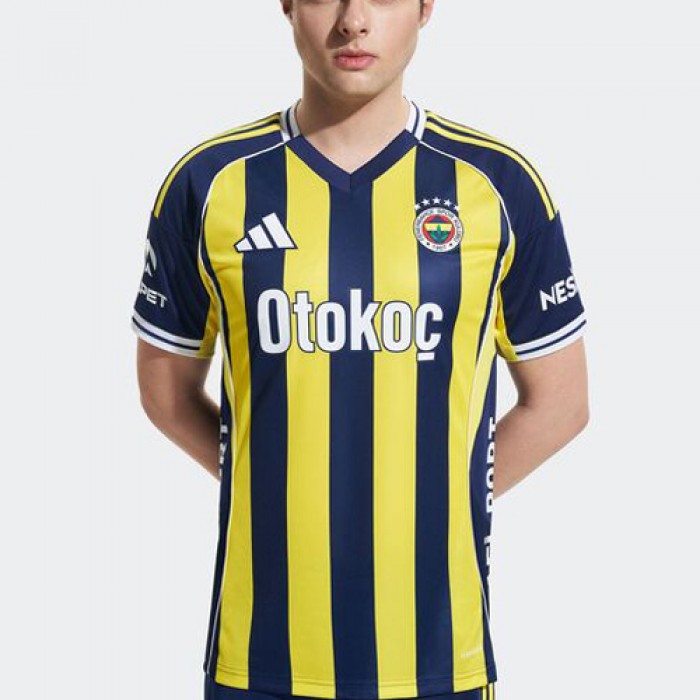 25/26 Fenerbahçe Home Yellow Navy Blue Jersey Kit Short Sleeve-8831865